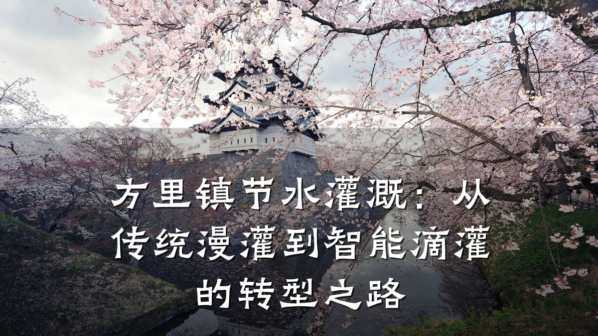 方里镇节水灌溉:从传统漫灌到智能滴灌的转型之路