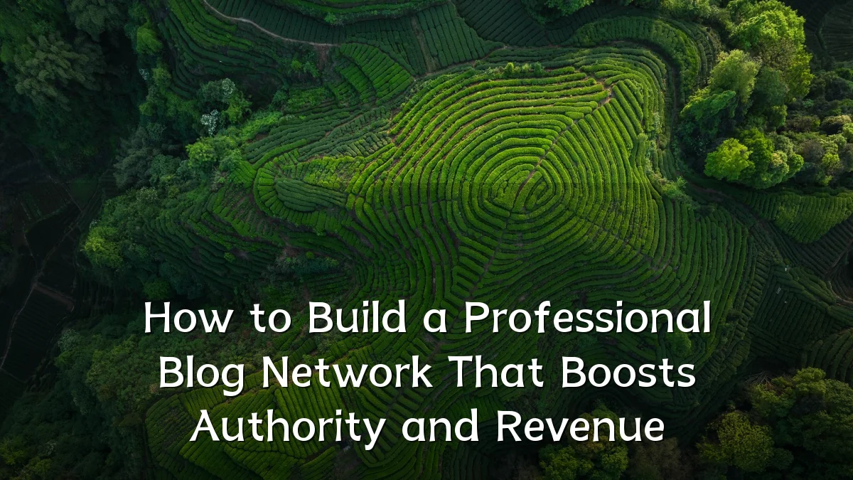 How to Build a Professional Blog Network That Boosts Authority and Revenue
