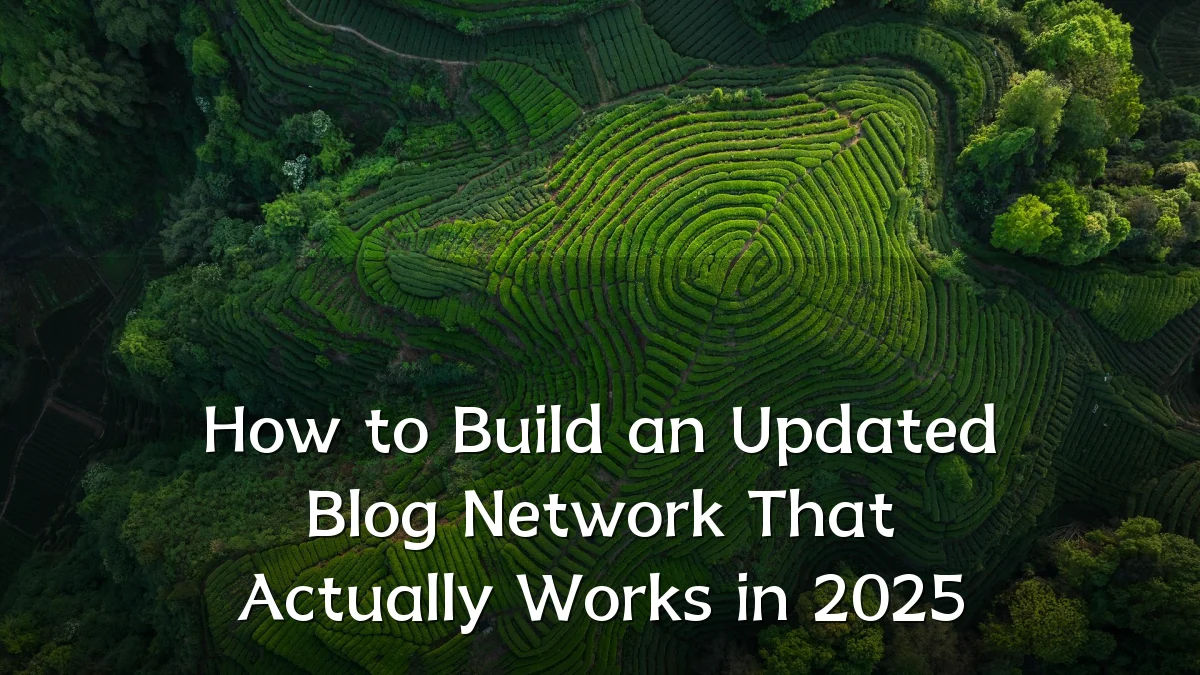 How to Build an Updated Blog Network That Actually Works in 2025