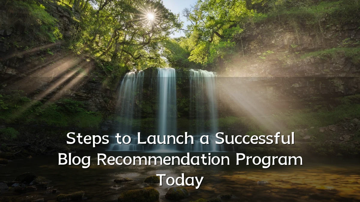 Steps to Launch a Successful Blog Recommendation Program Today